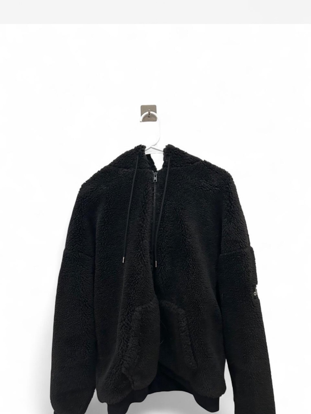 ALO Yoga Black Sherpa Zip Hoodie
